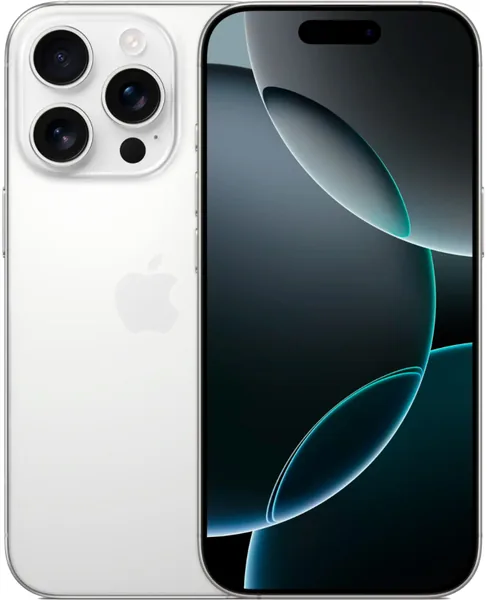 iPhone 16 Pro, 128 ГБ, Titanium White, SIM + eSIM