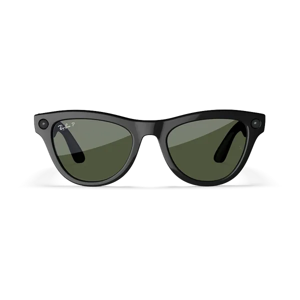 Ray-Ban Meta Skyler, Shiny Black / G15 Green, 52 мм