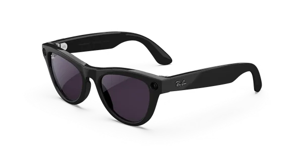 Ray-Ban Meta Skyler, Shiny Black / Transitions Amethyst, 52 мм