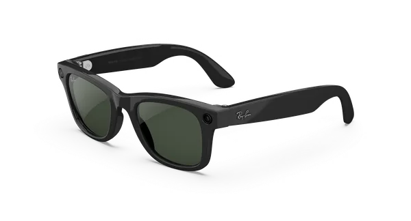 Ray-Ban Meta Wayfarer Gen 2, Shiny Black / Transitions Graphite Green, 50 мм