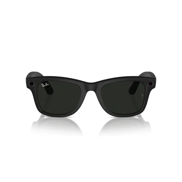 Ray-Ban Meta Wayfarer, Matte Black / Transitions Graphite Green, 50 мм