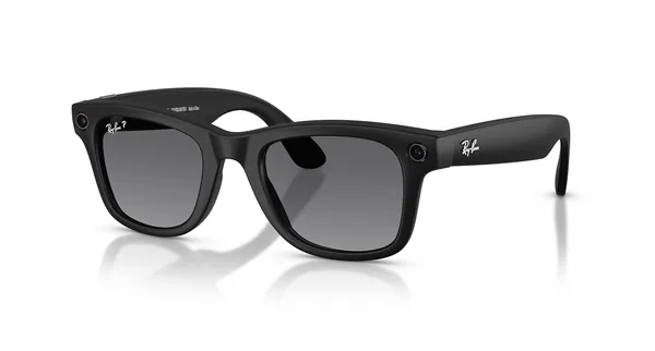 Ray-Ban Meta Wayfarer Large, Matte Black / Polar Gradient Graphite, 53 мм