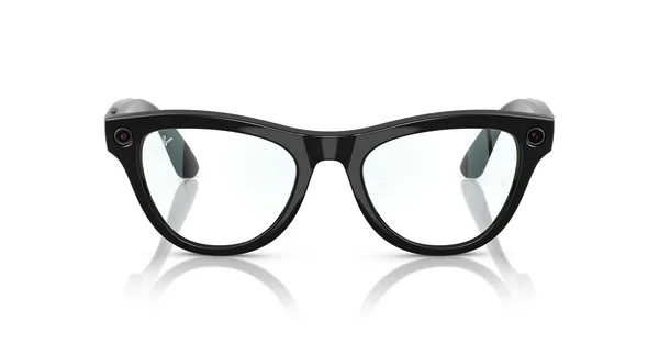 Ray-Ban Meta Skyler, Shiny Black / Clear, 52 мм