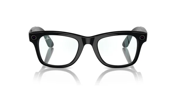 Ray-Ban Meta Wayfarer, Shiny Black / Clear, 50 мм
