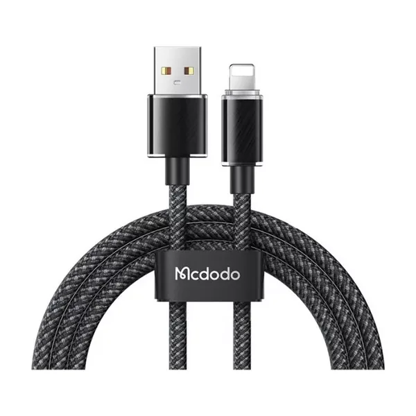 Кабель Mcdodo USB to Lightning Colorful Crystal Series 1.2m, Black