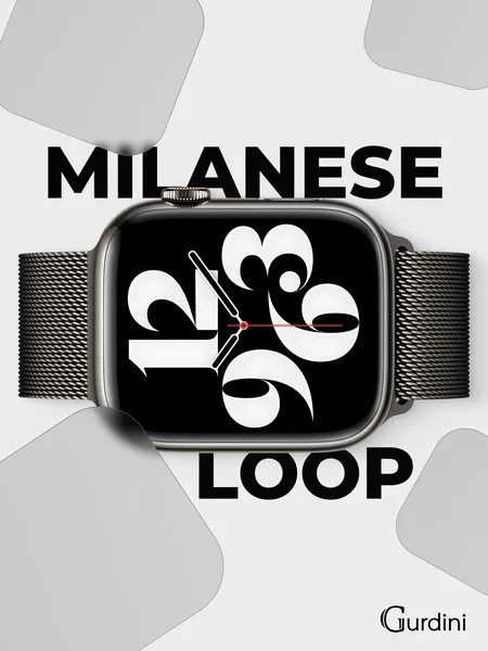 Ремешок Gurdini Apple Watch Milanese Loop (миланский сетчатый-13), Gray