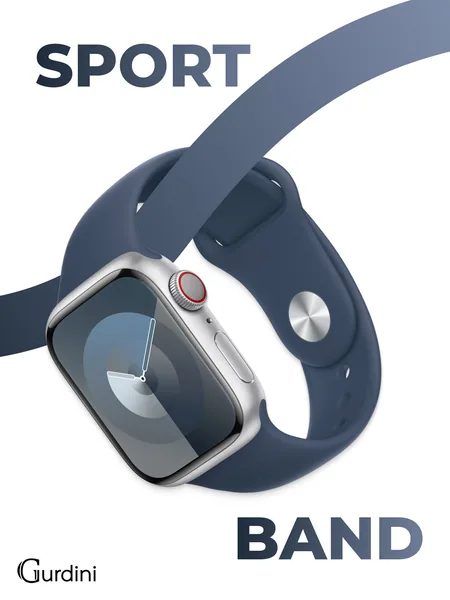 Ремешок Gurdini Apple Watch Sport Band (силиконовый), Alaskan Blue, S/M