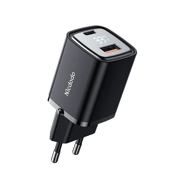 Сетевое зарядное устройство Mcdodo 33W PD with Digital Display, Black