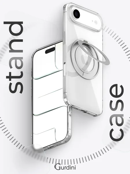 Чехол Gurdini iPhone 17 Air Stand Case 360°, Clear