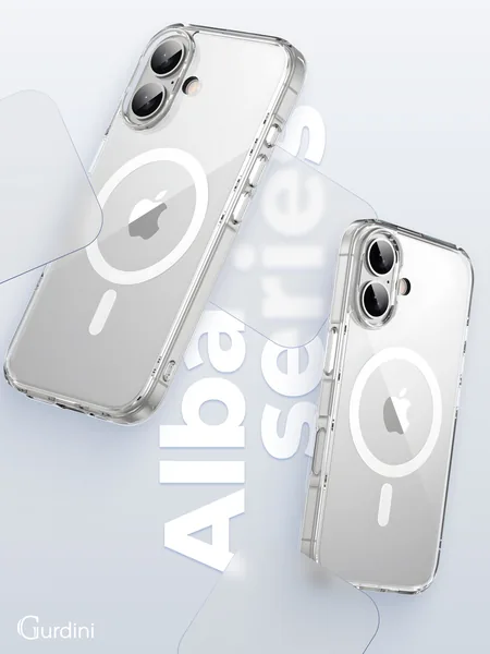 Чехол Gurdini iPhone 17 Alba Series Protective with MagSafe, Clear