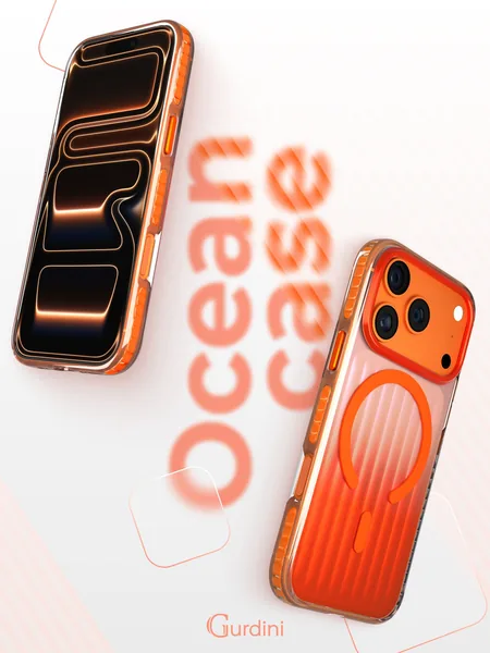 Чехол Gurdini iPhone 17 Pro / 18 Pro Ocean Case, Orange