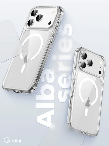 Чехол Gurdini iPhone 17 Pro Max / 18 Pro Max Alba Series Protective with MagSafe, Clear