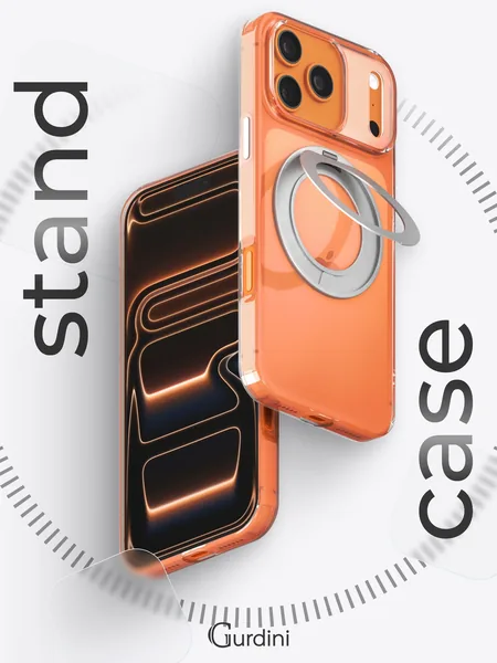 Чехол Gurdini iPhone 17 Pro Max / 18 Pro Max Stand Case 360°, Clear