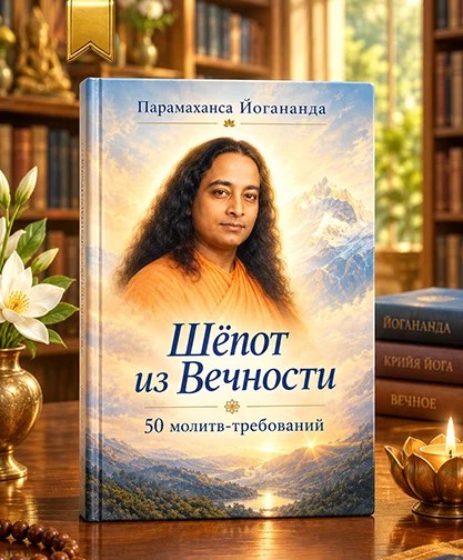 Обложка книги «Шёпот из Вечности» Парамахансы Йогананды