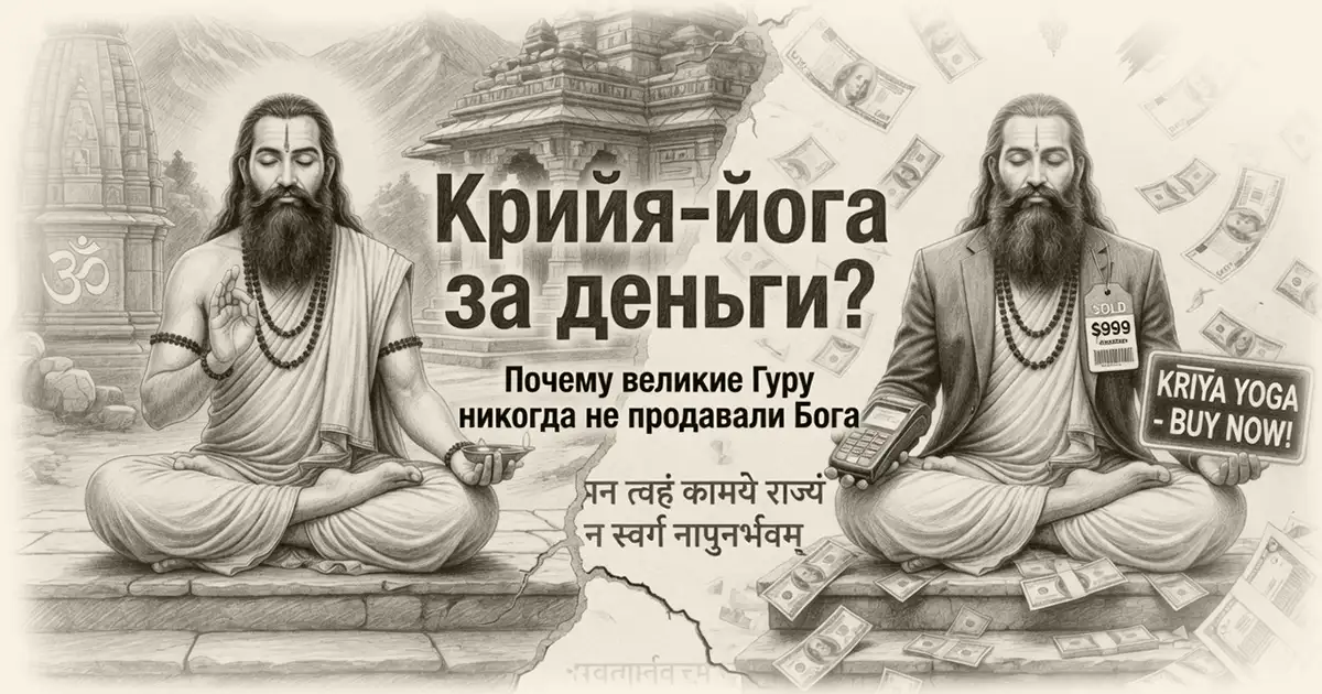 Статья - Крийя-йога должна быть бесплатной. имрам мошенник