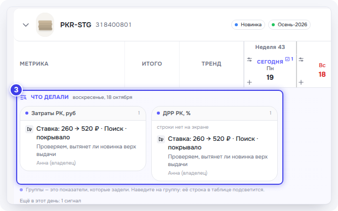 Блок «Что делали» за 18 октября
