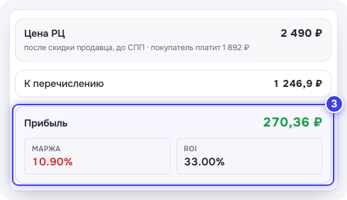 «Разбор»: цена, к перечислению, прибыль