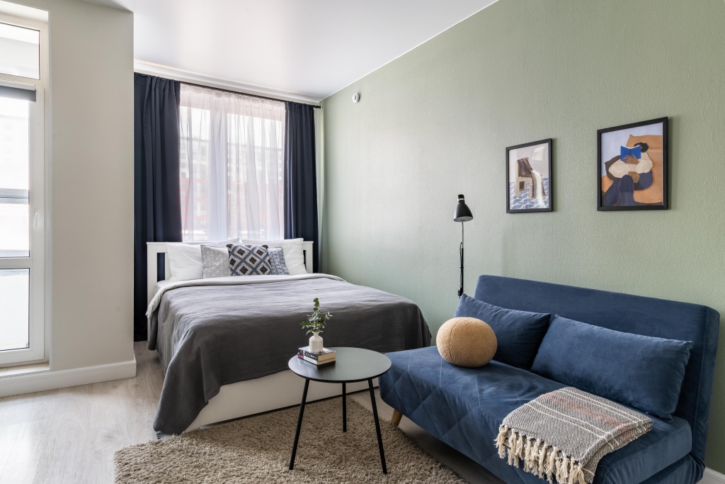 Квартира Сканди-студия Piter Apartments у метро Фрунзенская — фото 1