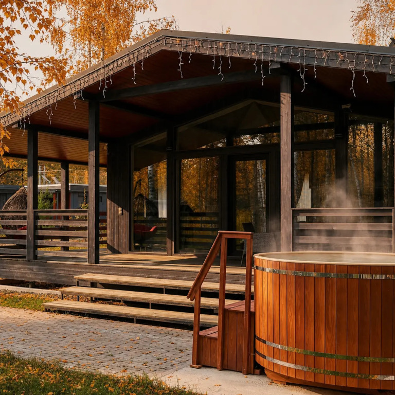 Частный дом Домик в Cоснах с сауной и банным чаном (Lato-65 Sauna) — фото 1